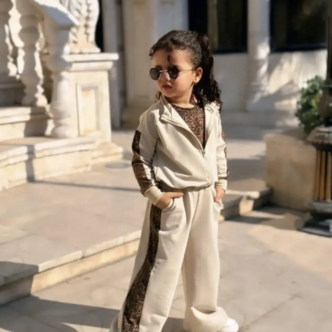 ست سه تیکه پلنگی بچگانه